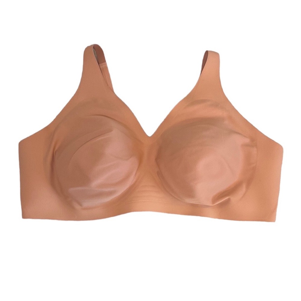 Knix Wireless Padded Hook Closure Peach Bra  Sz:44D